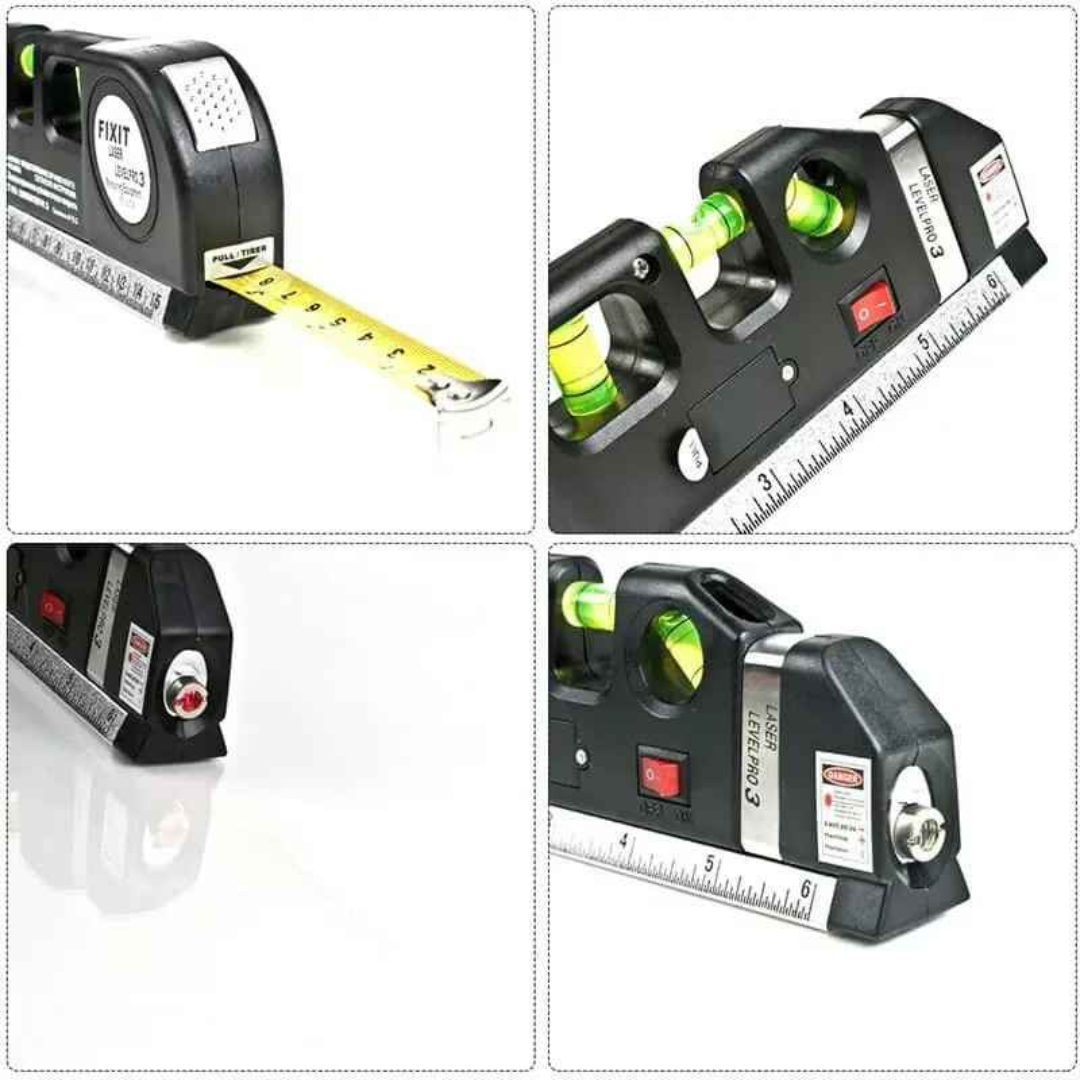 Nível a Laser e Trena Pro 3 -Gravox