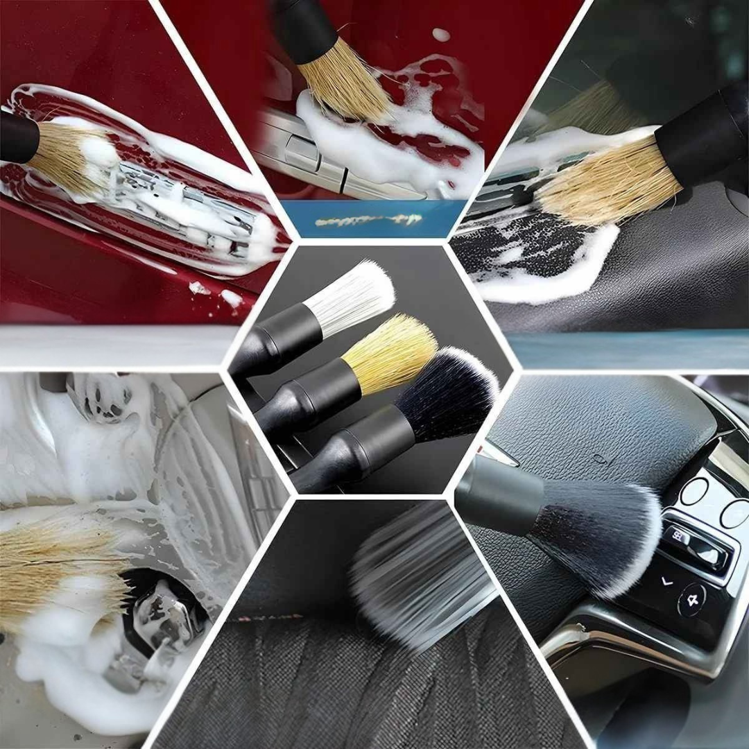 Kit de Escova para Detalhamento de Limpeza 4-5 Peças - Detailspen
