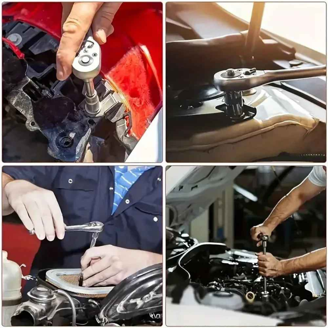 kit de Ferramentas Soquetes, Chave de Fenda, Philips, Torque, Allen com 46 Peças - Drakkar