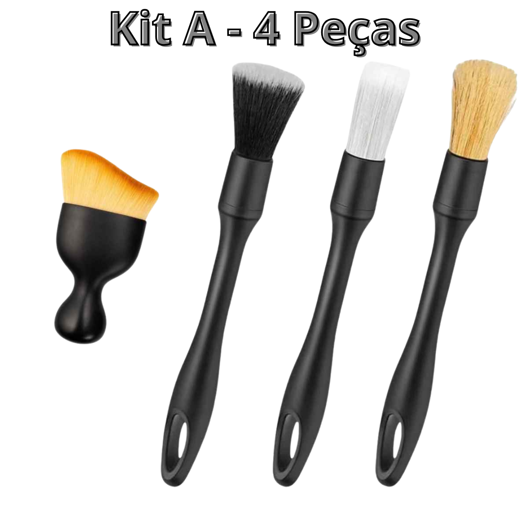 Kit de Escova para Detalhamento de Limpeza 4-5 Peças - Detailspen