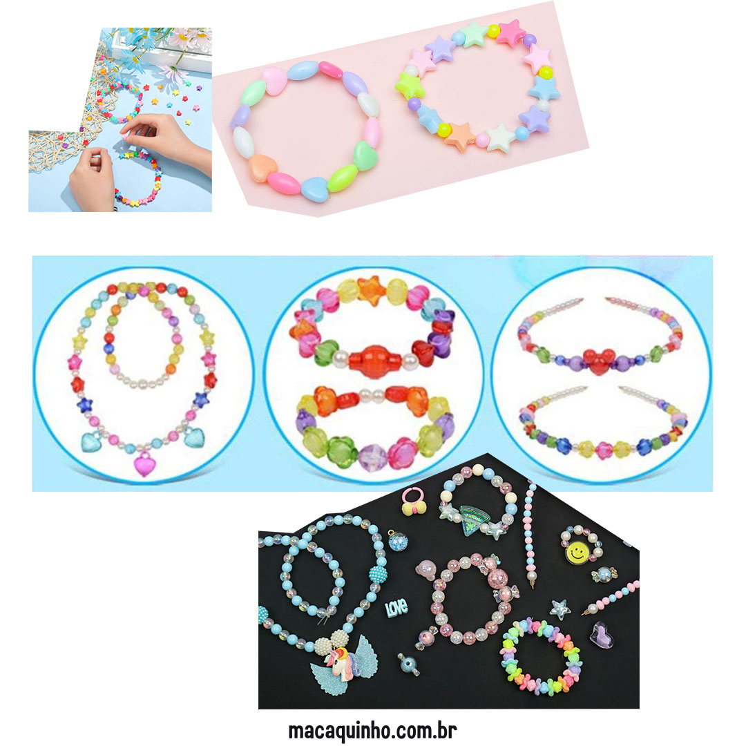 Pulseira Infantil Faça Você Mesmo Arco Iris - Deca