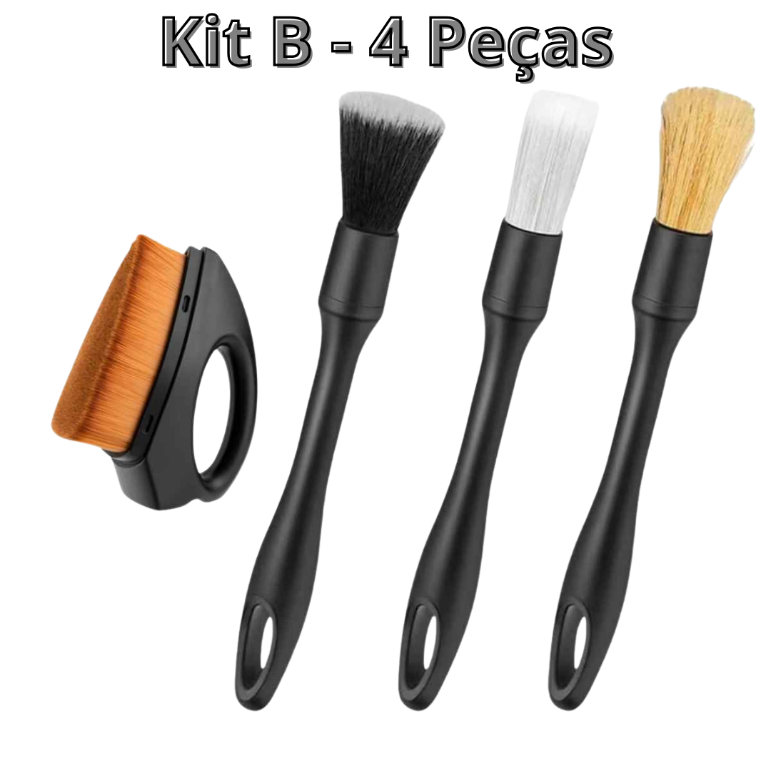 Kit de Escova para Detalhamento de Limpeza 4-5 Peças - Detailspen