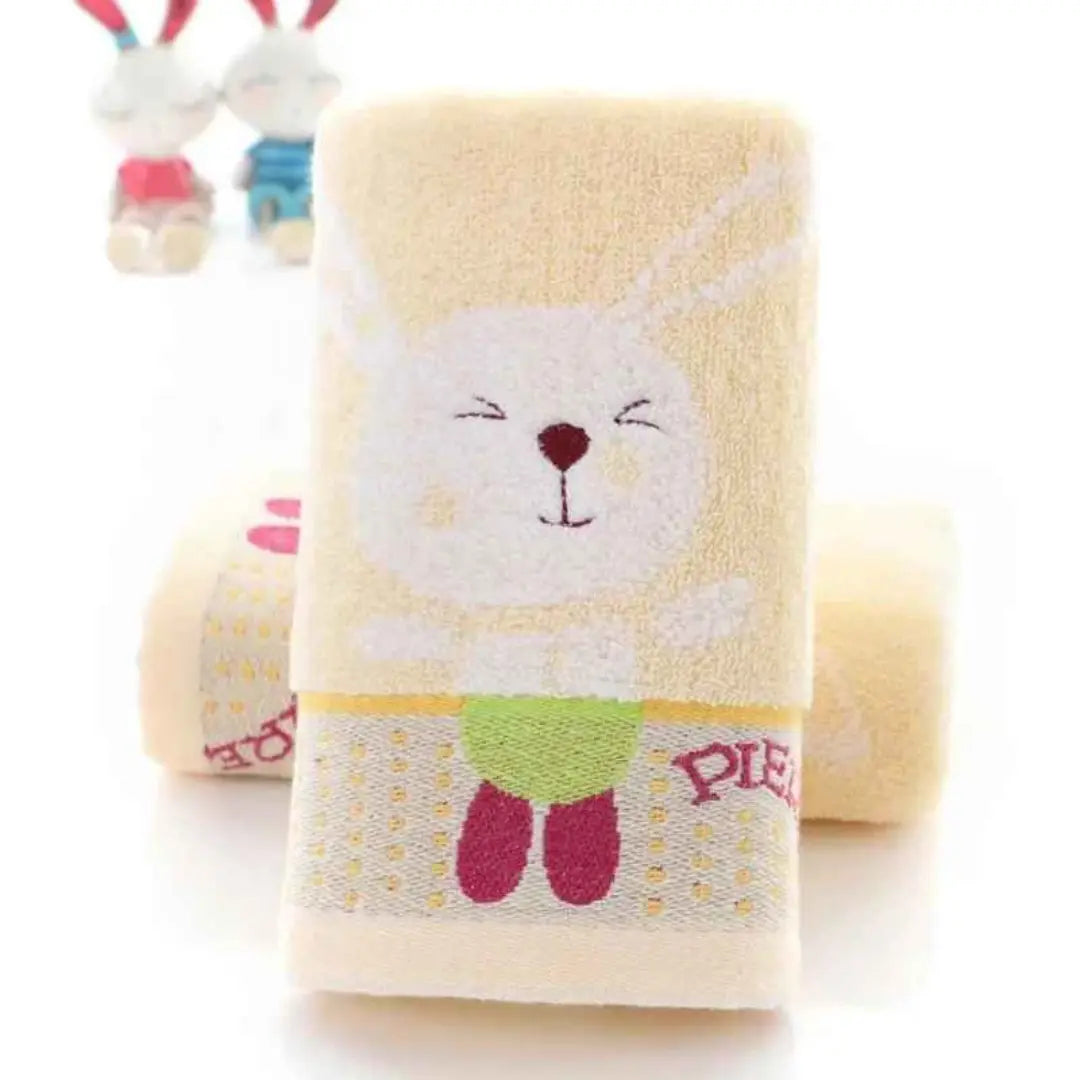 Toalha Infantil Macia e Absorvente Bordado Jacquard Desenhos Animados - José