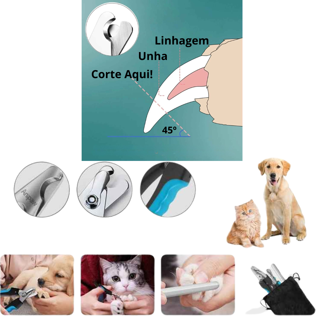 Tesoura Cortadora de Unhas para Animais de Estimação - Belamegui