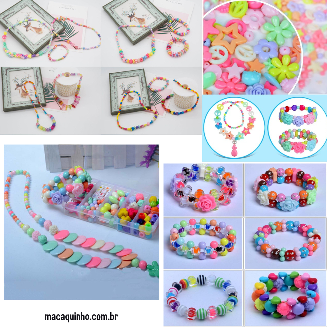 Pulseira Infantil Faça Você Mesmo Arco Iris - Deca
