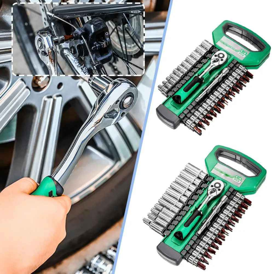 Kit Chave de Soquete e Chave de Catraca 1/4 e 3/8 - Soquetools