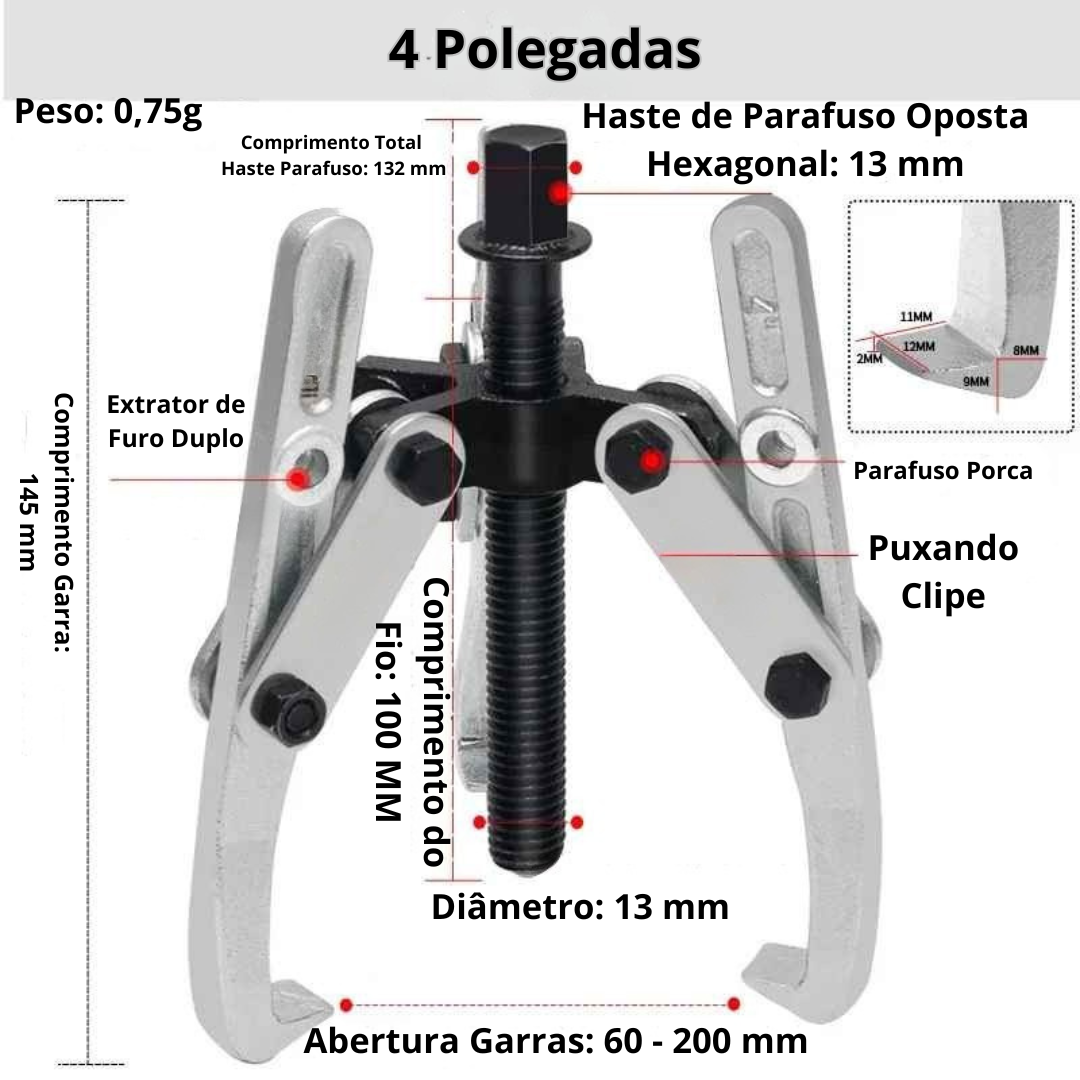 Saca Polia Extrator Rolamentos - SacaPoly