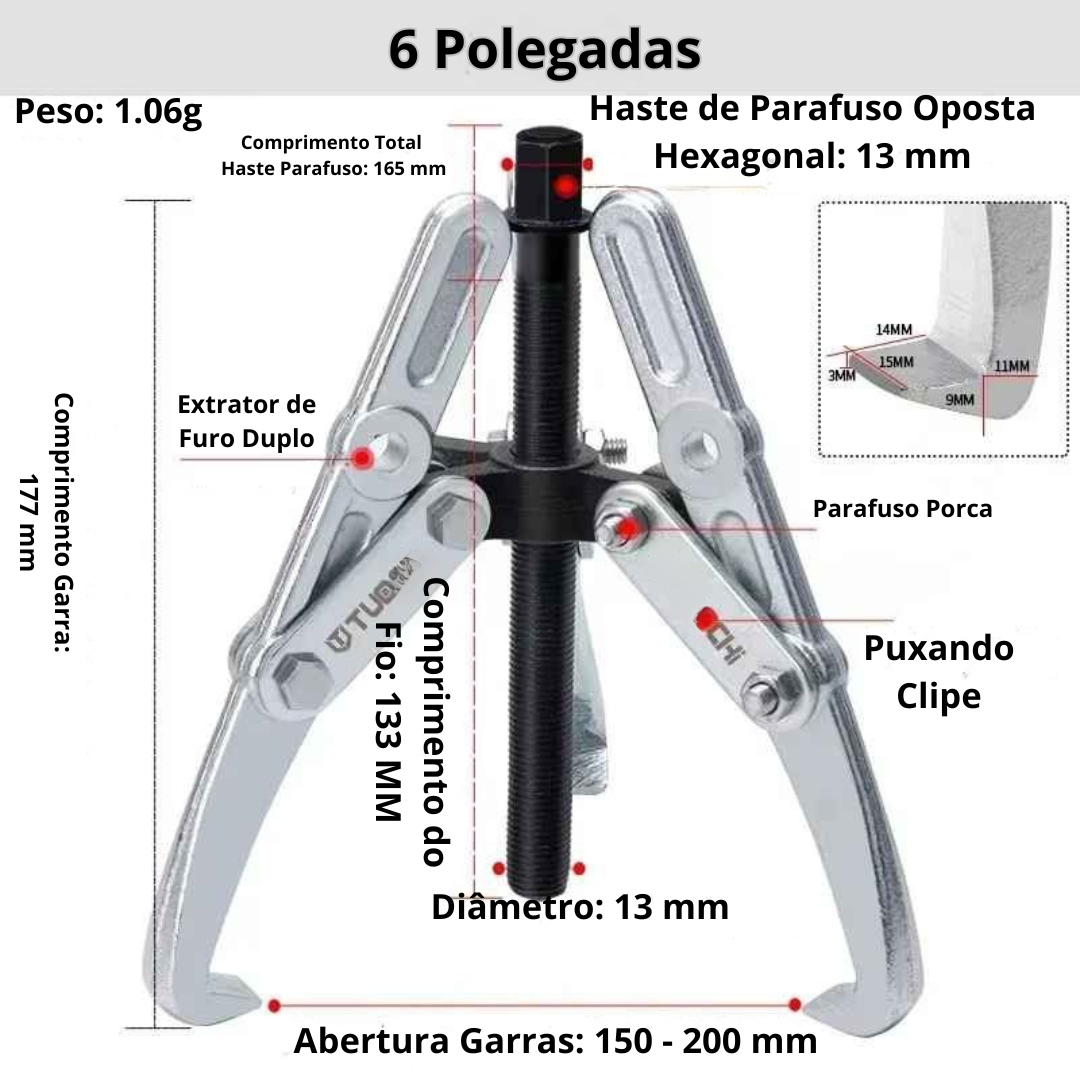 Saca Polia Extrator Rolamentos - SacaPoly