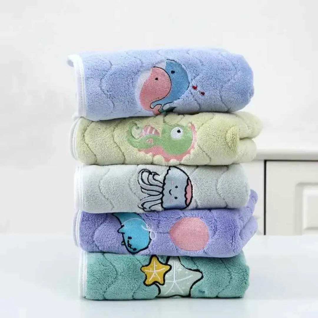 Kit Toalha de Banho em Veludo Coral Macia Absorvente e Confortável 3 Peças - Levi