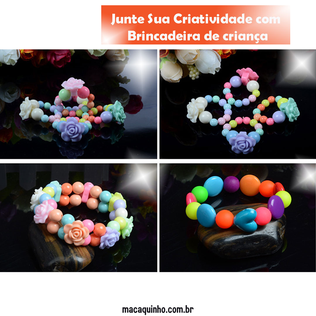 Pulseira Infantil Faça Você Mesmo Arco Iris - Deca