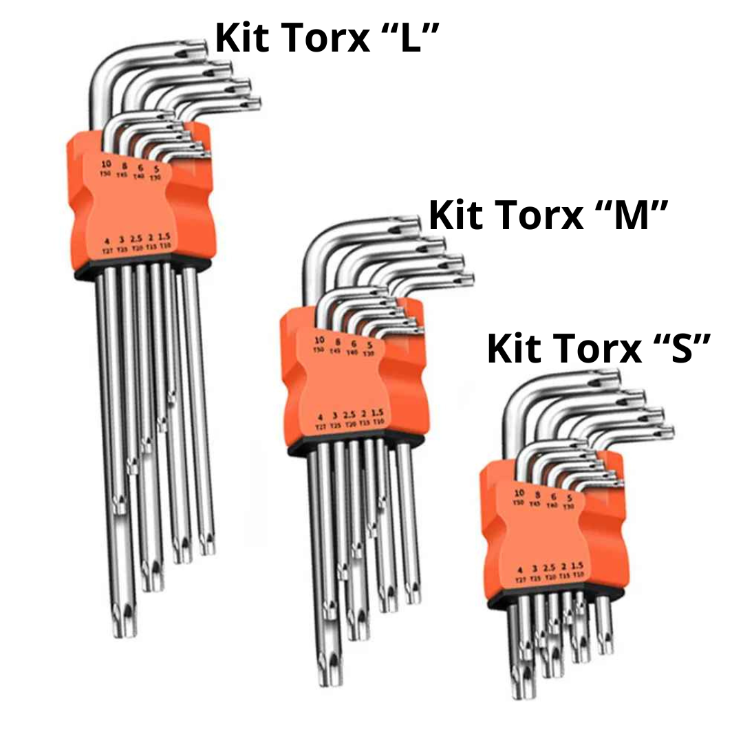 Kit Chave Torx Hexágono Hex 9 Peças - Tarkus