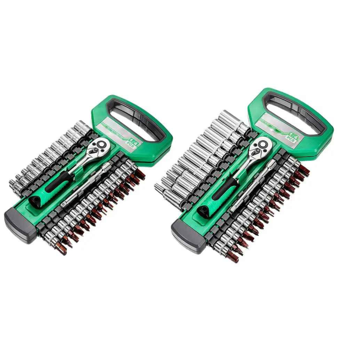 Kit Chave de Soquete e Chave de Catraca 1/4 e 3/8 - Soquetools