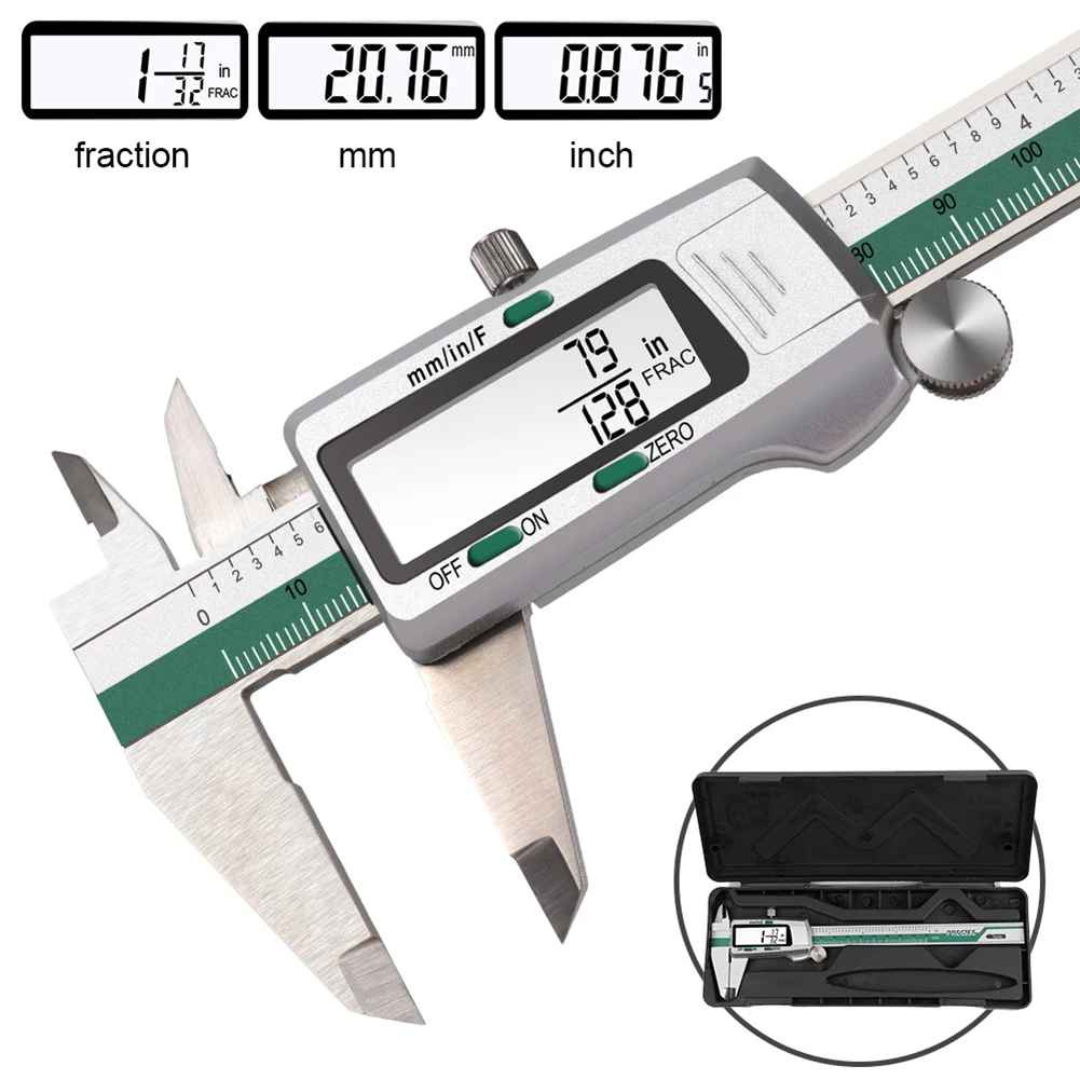 Paquímetro Digital Alta Precisão LCD - Paquibits