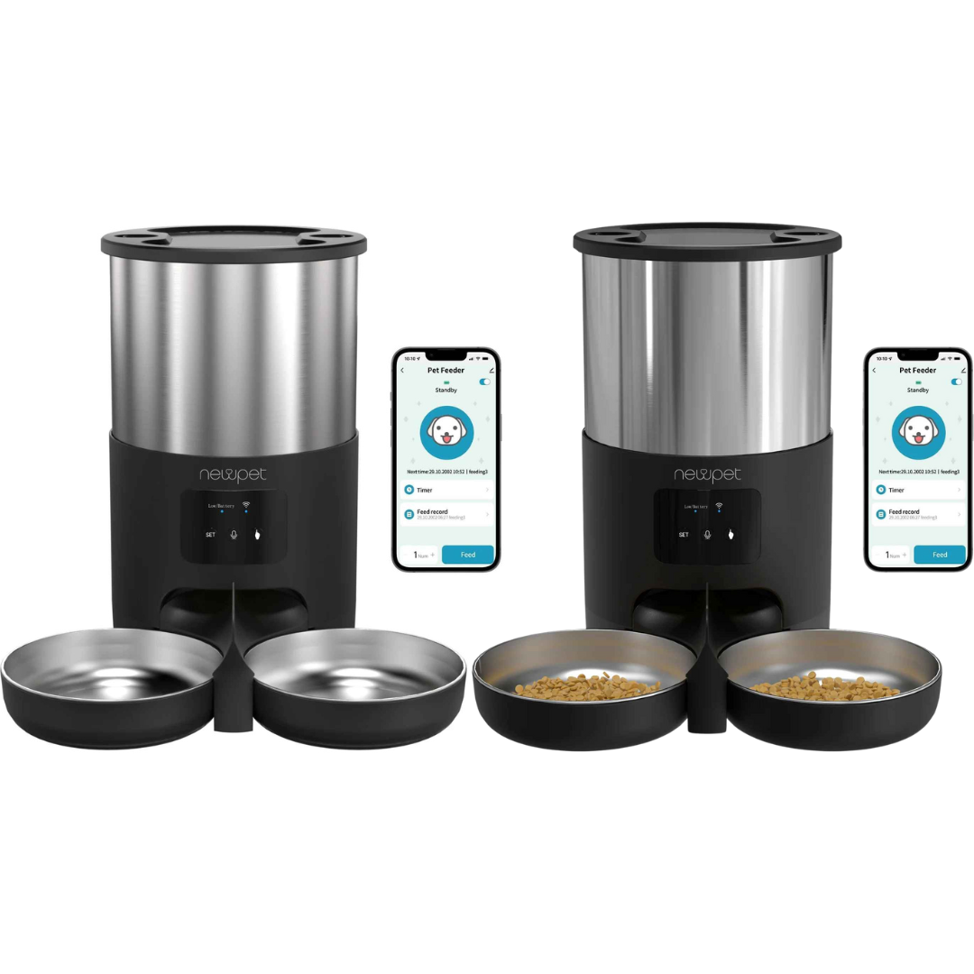 Comedouro Automático para Animais de Estimação de 5 Litros com Microfone - Laralarissa