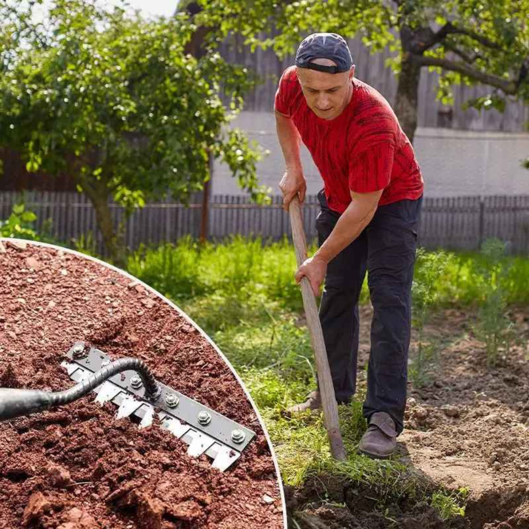 Rastelo de Aço Capina Agricola e Jardim de 5 6 7 8 Dentes - Henriqs