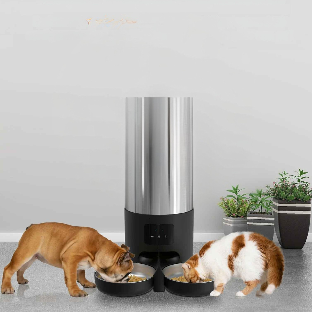 Comedouro Automático para Animais de Estimação de 5 Litros com Microfone - Laralarissa