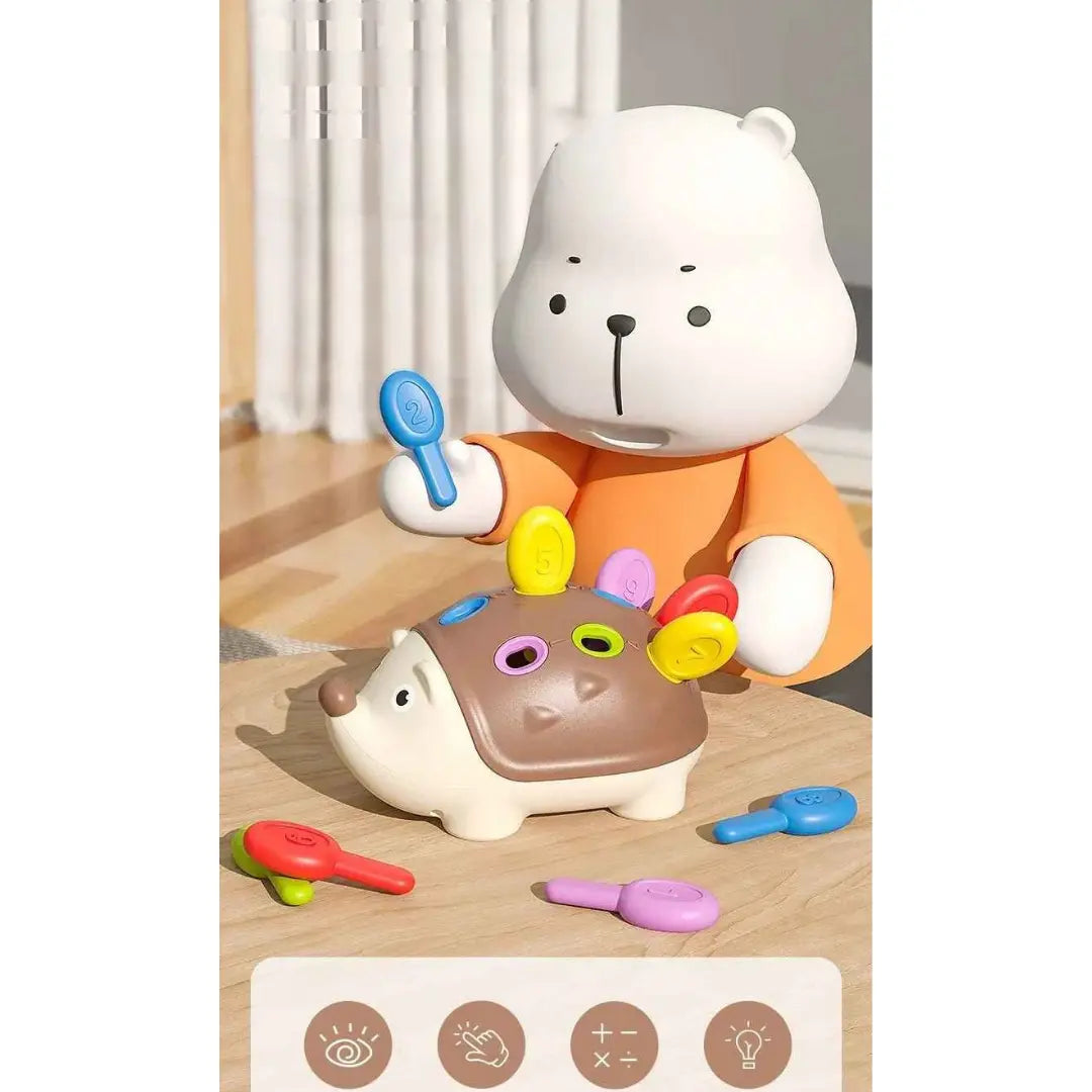 Brinquedo Ouriço montessori Educativo - Oriço