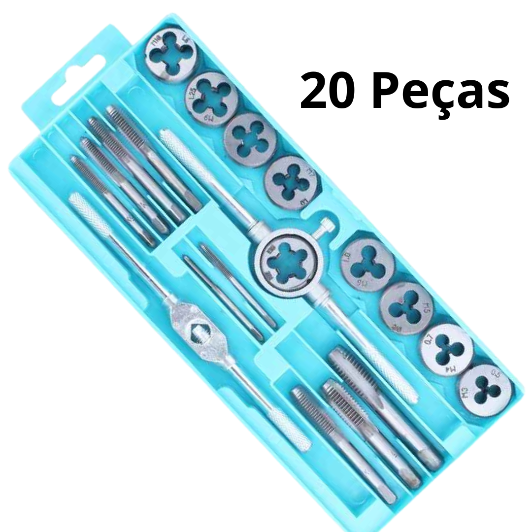Kit de Machos e Cossinetes Métricos para Roscas - Ironrosk