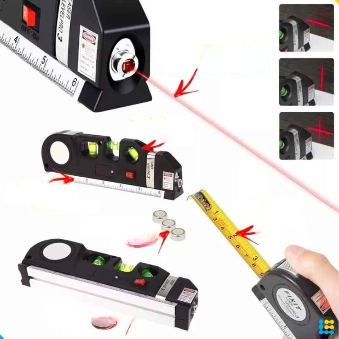 Nível a Laser e Trena Pro 3 -Gravox