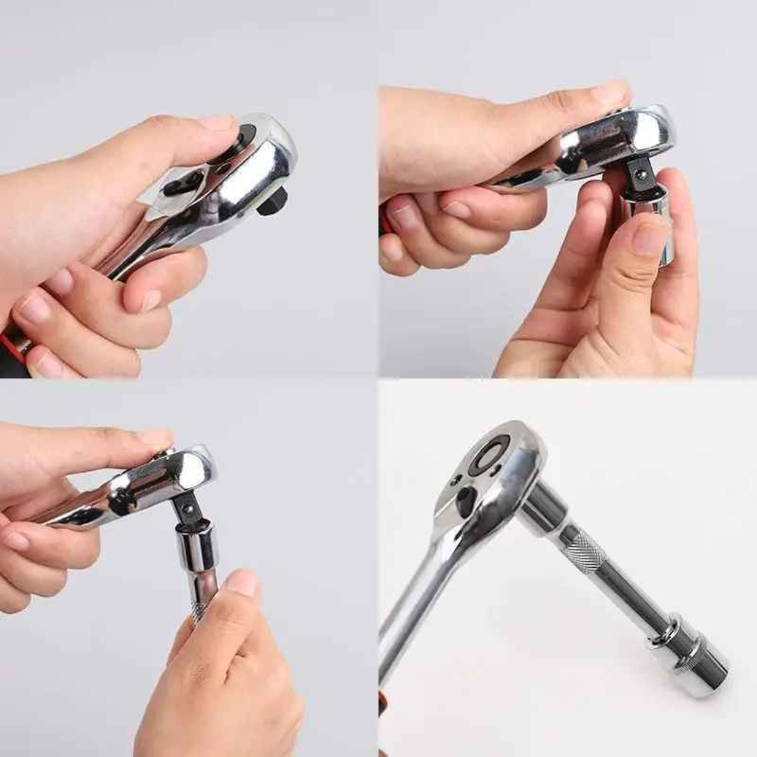 kit de Ferramentas Soquetes, Chave de Fenda, Philips, Torque, Allen com 46 Peças - Drakkar