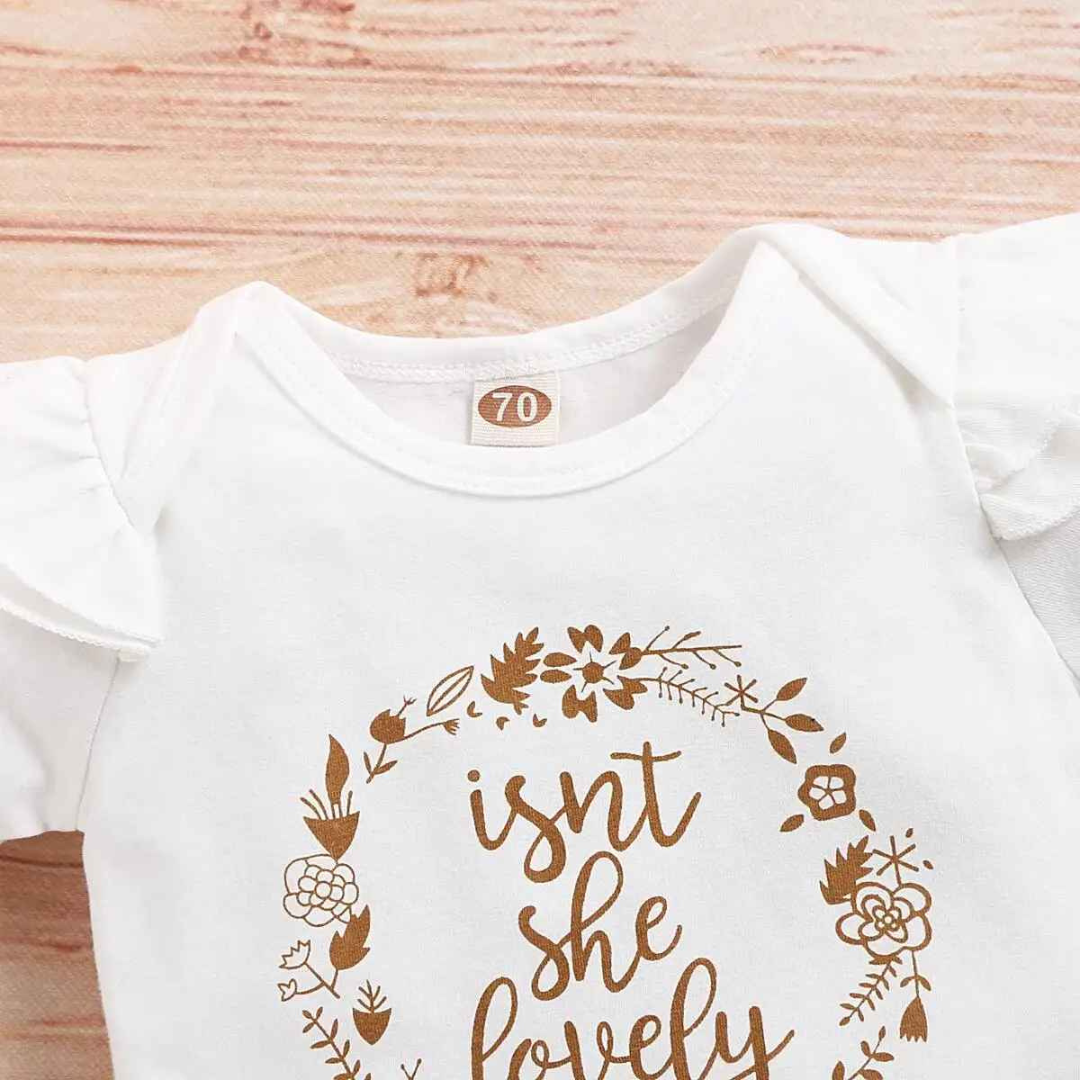 Conjunto Body com Cintura Elástica com Nó de Laço, 3 Peças - Lunelle