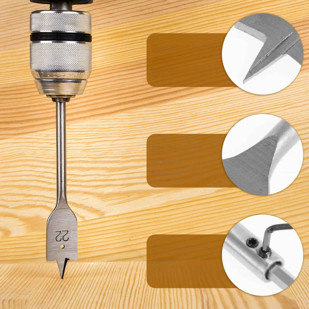 Kit Broca Chata 6 - 25 mm 15 Peças - Repalle