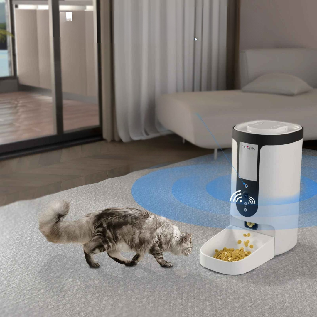 Comedouro Automático para Animais 4 Litros com Câmera - Belamegui