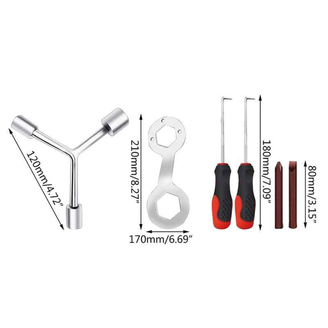 Kit Chaves para Manutenção em Máquinas de Lavar - Braskey