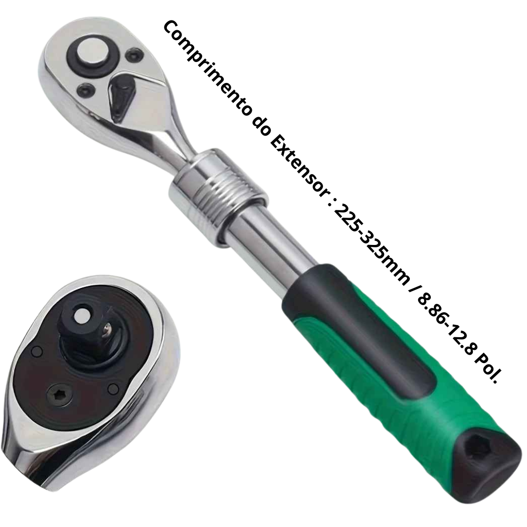 Kit Chave de Soquete e Chave de Catraca 1/4 e 3/8 - Soquetools