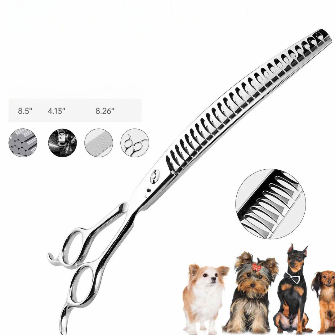 Tesoura Inoxidável para Tosa de Animais 8 Pol - Cortalents