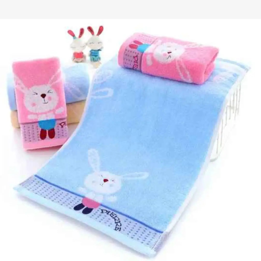 Toalha Infantil Macia e Absorvente Bordado Jacquard Desenhos Animados - José