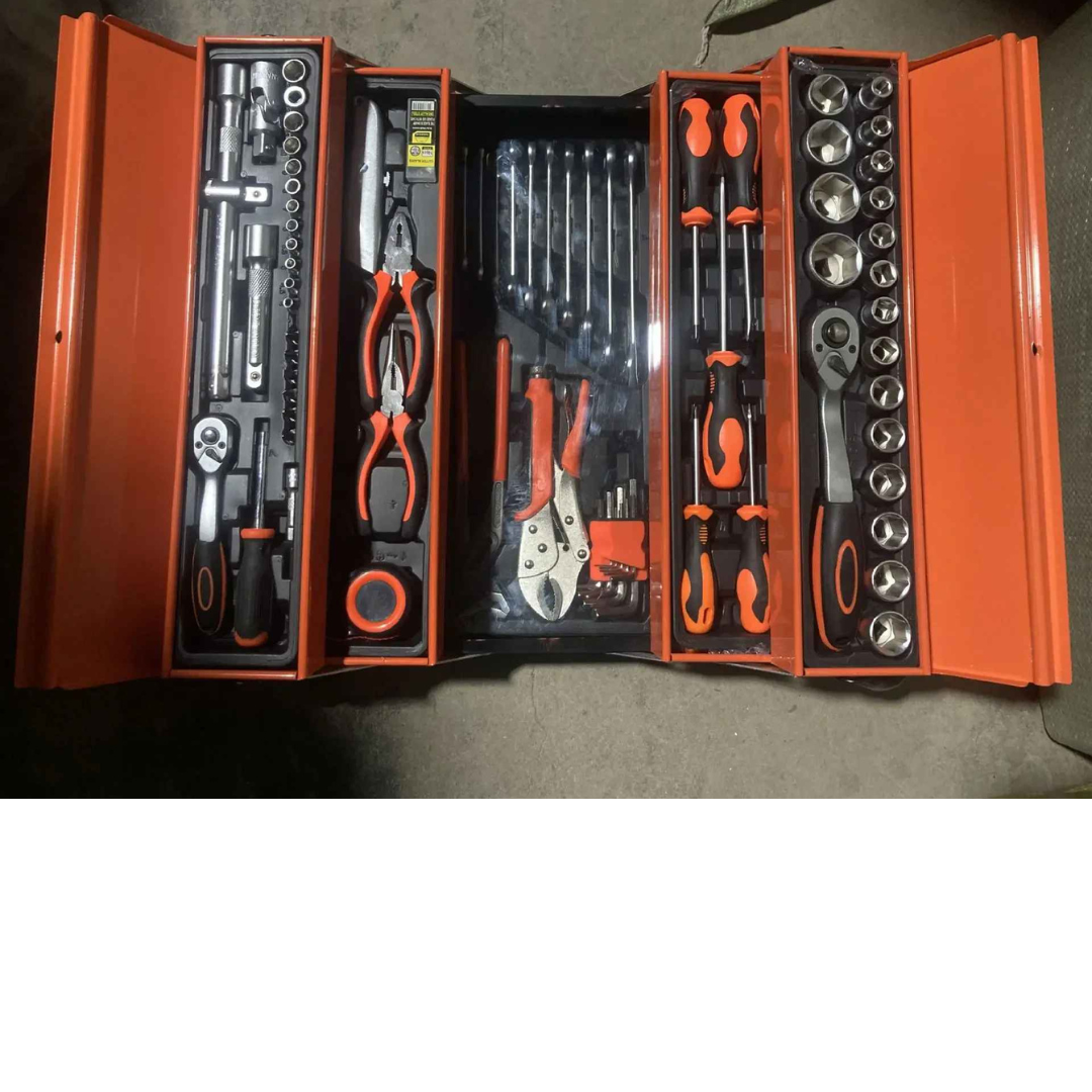 Kit Caixa Completa de Chave Catraca Soquete 85 Peças - Boxkey