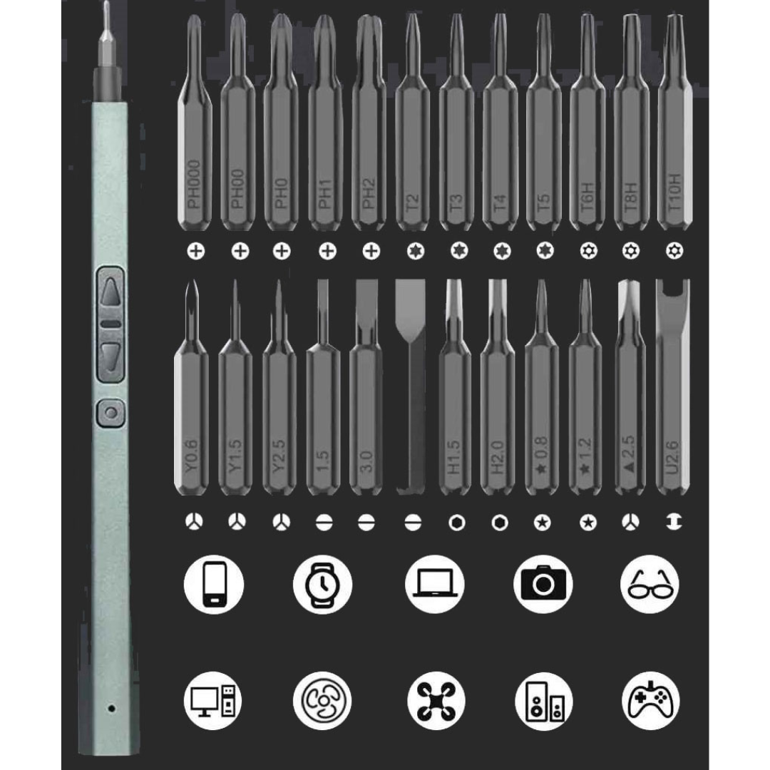 Kit Ferramenta Elétrica para Manutenção Eletrônico 30 Peças - Energytools