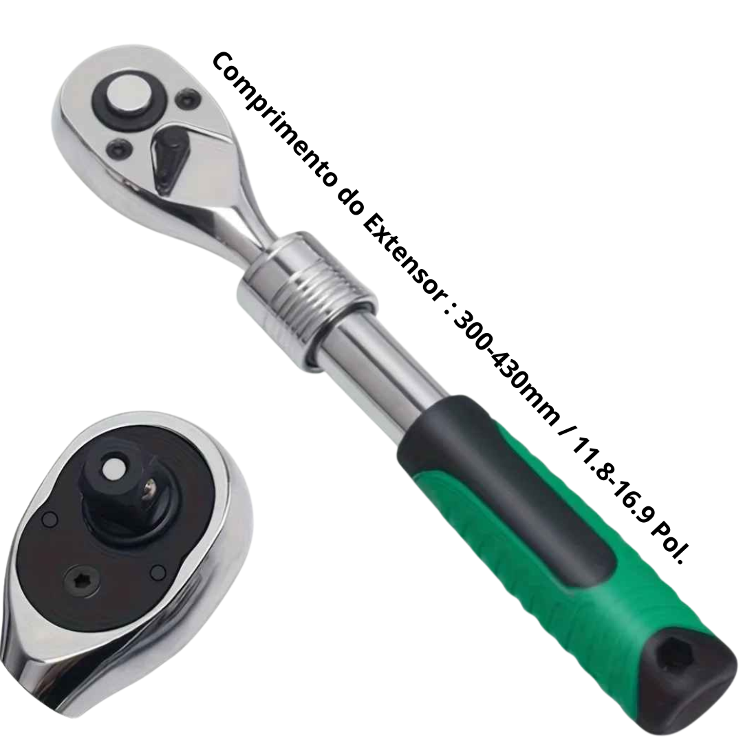 Kit Chave de Soquete e Chave de Catraca 1/4 e 3/8 - Soquetools