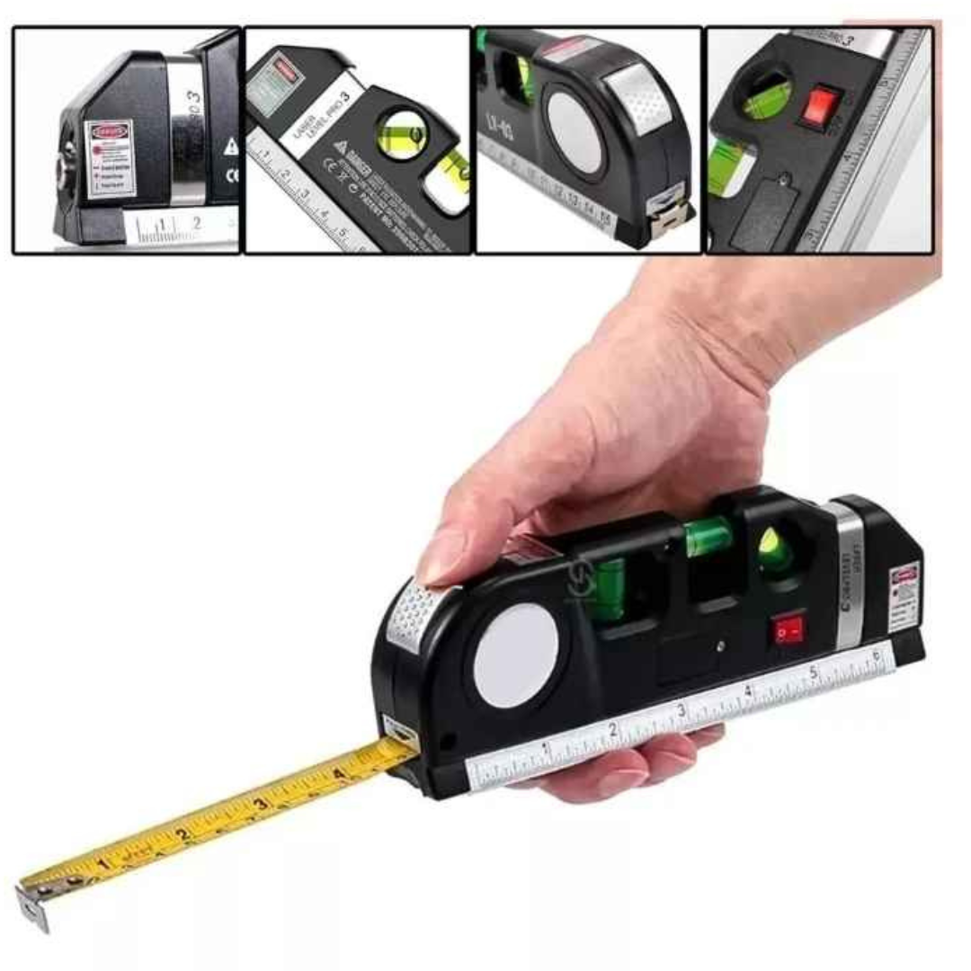 Nível a Laser e Trena Pro 3 -Gravox