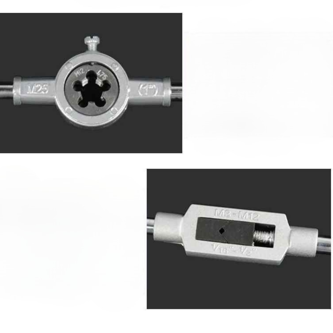 Kit de Machos e Cossinetes Métricos para Roscas - Ironrosk
