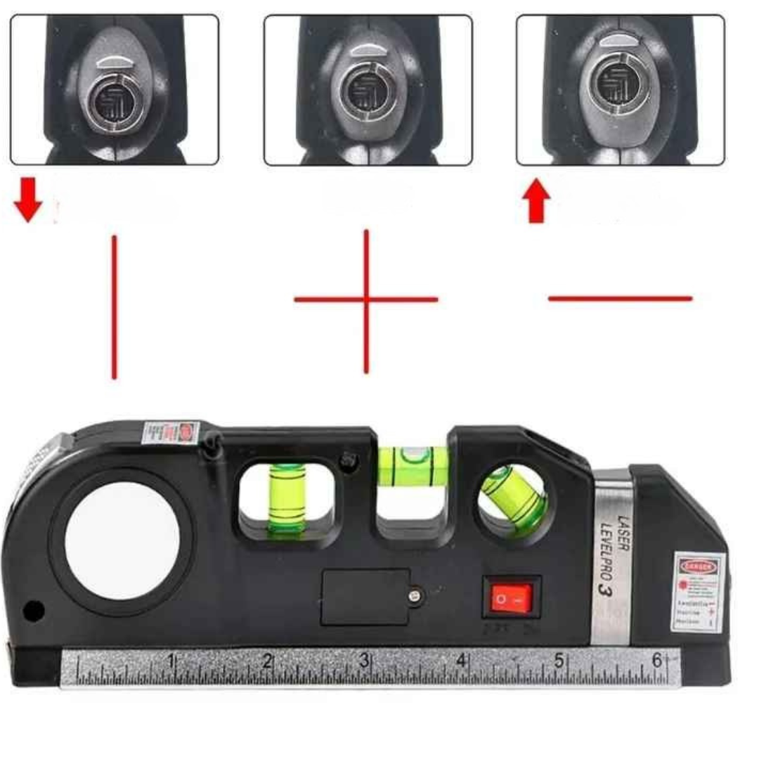 Nível a Laser e Trena Pro 3 -Gravox