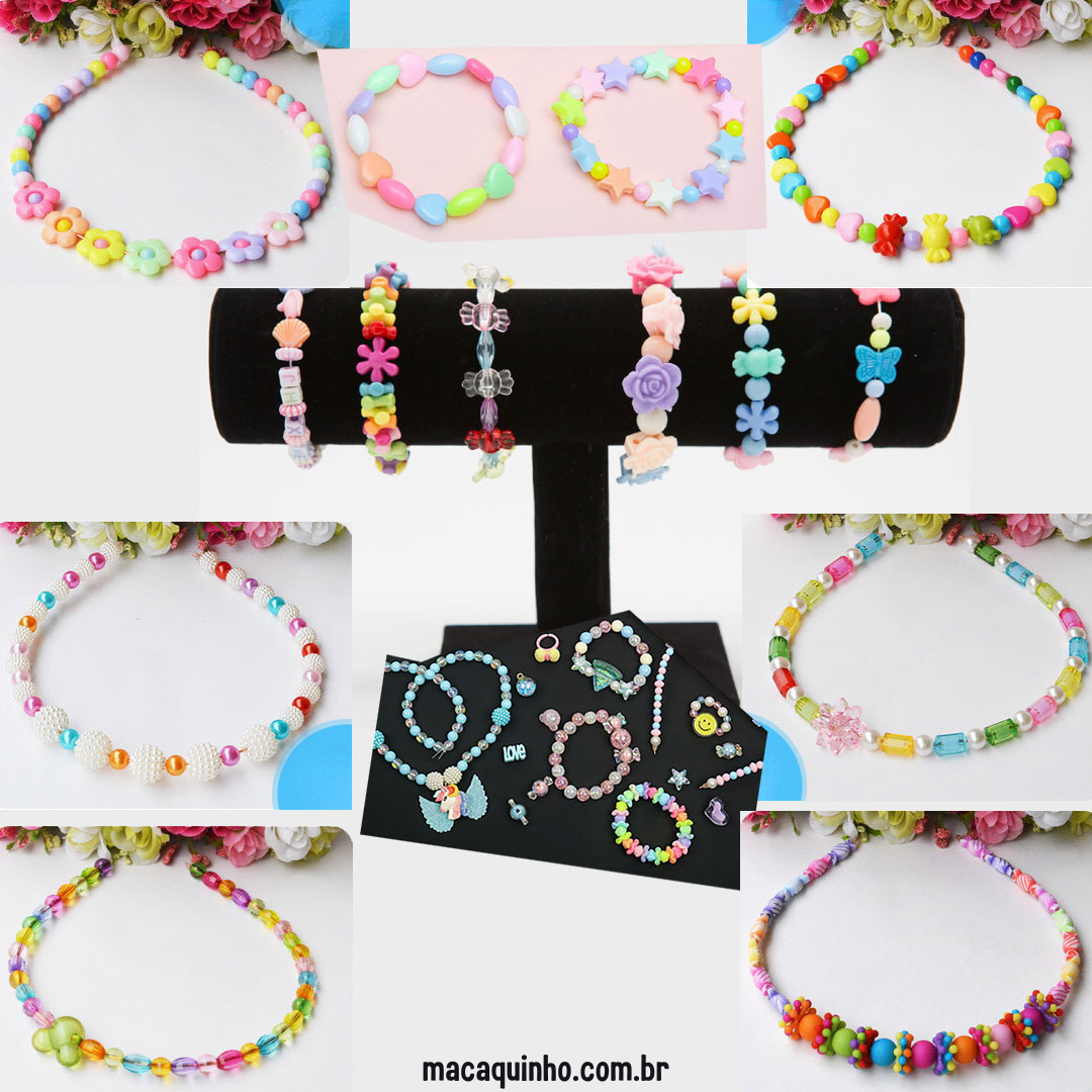 Pulseira Infantil Faça Você Mesmo Arco Iris - Deca