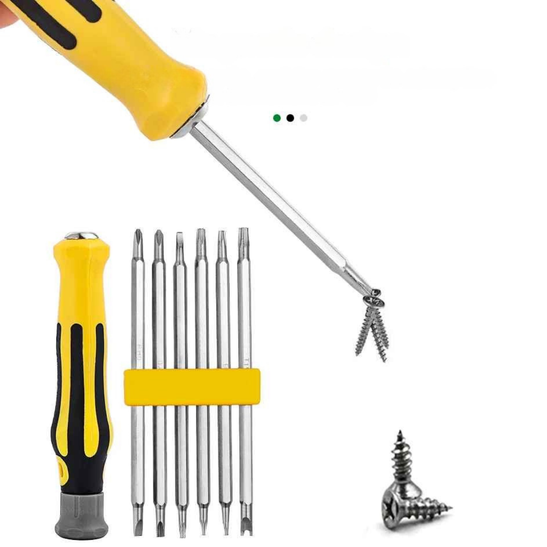 Kit Chave de Fenda, Philips, Torque em Cromo Vanádio 6 Peças - Hexar