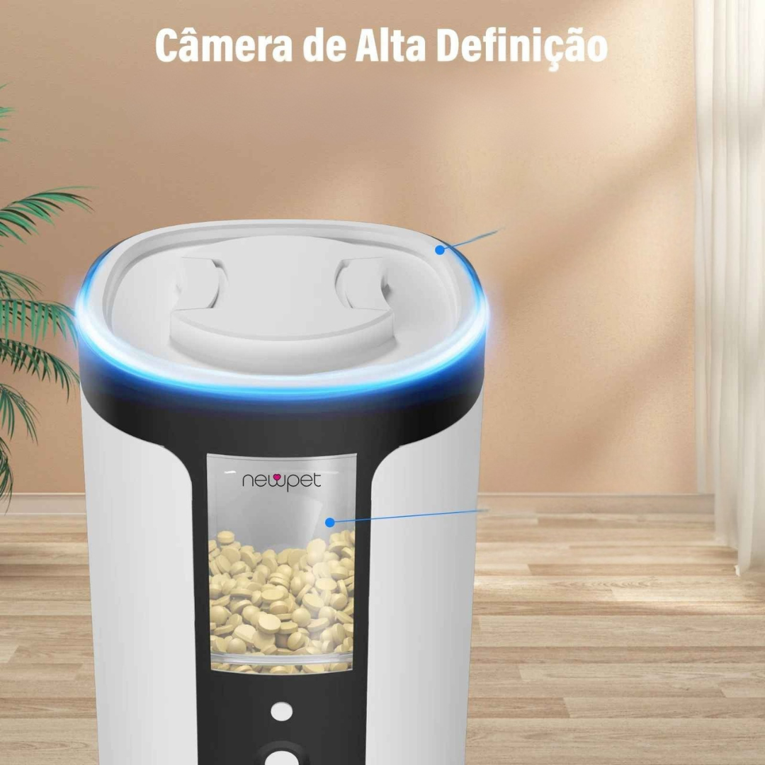Comedouro Automático para Animais 4 Litros com Câmera - Belamegui