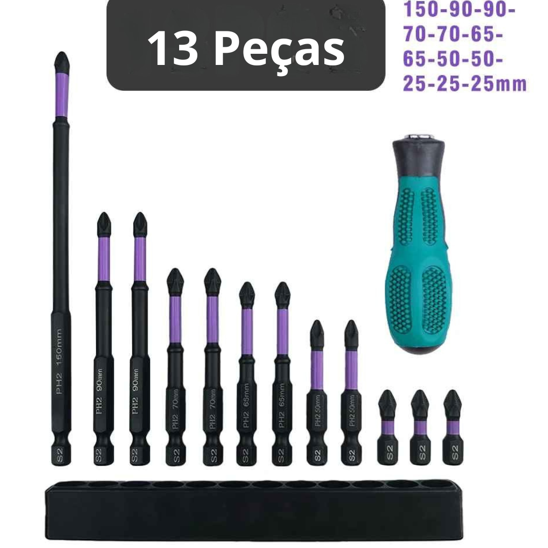 Kit Chave de Fenda e Philips Magnética - KitforTools