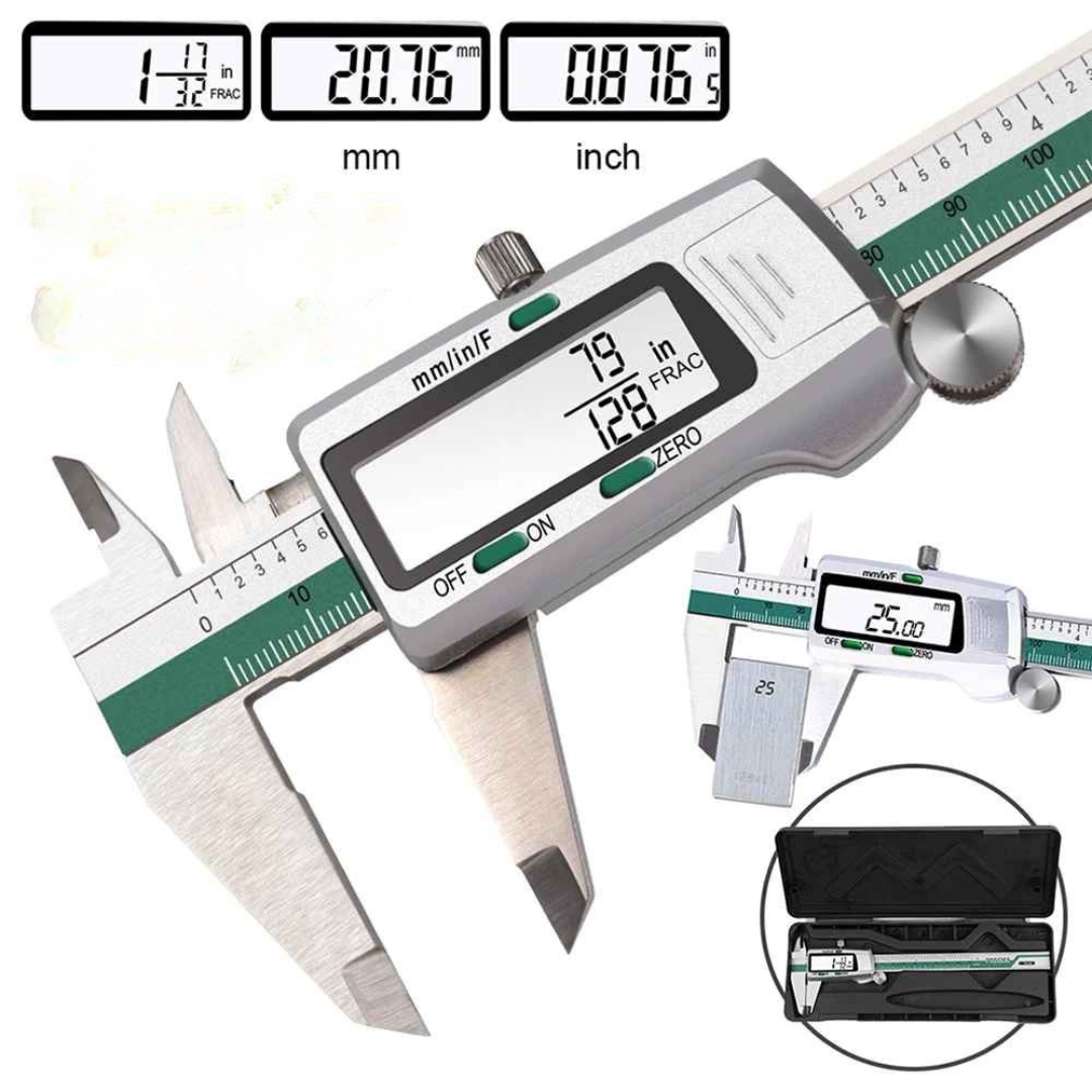 Paquímetro Digital Alta Precisão LCD - Paquibits