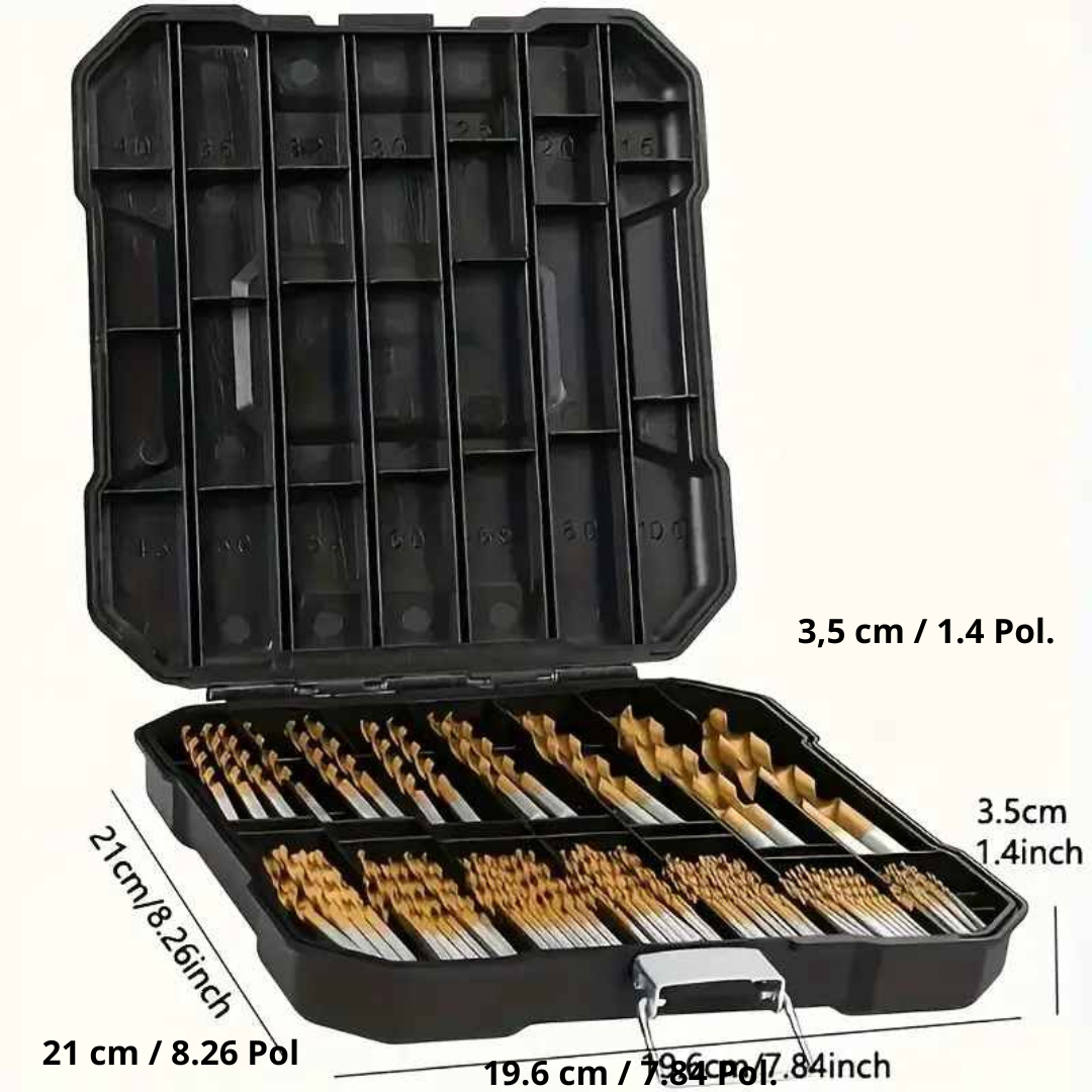 Kit de Brocas de Titânio 99 Peças - SonicTool