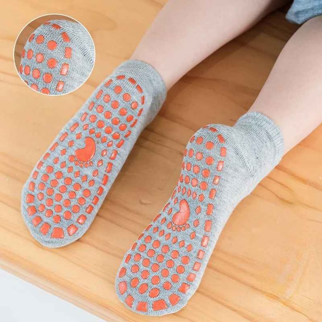 Kit Meias Antiderrapantes Algodão Elasticidade 8 Pares - Sockfoot