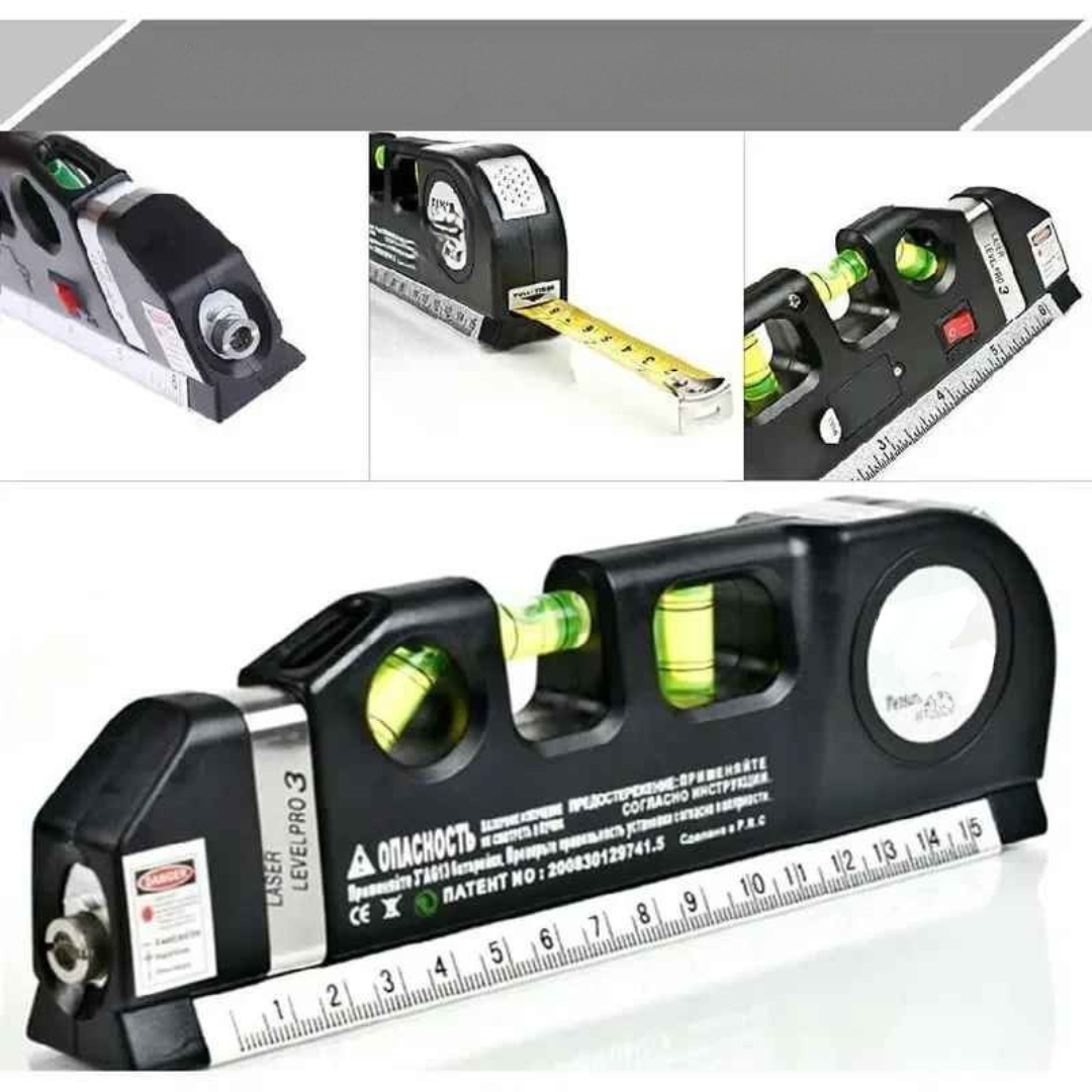 Nível a Laser e Trena Pro 3 -Gravox