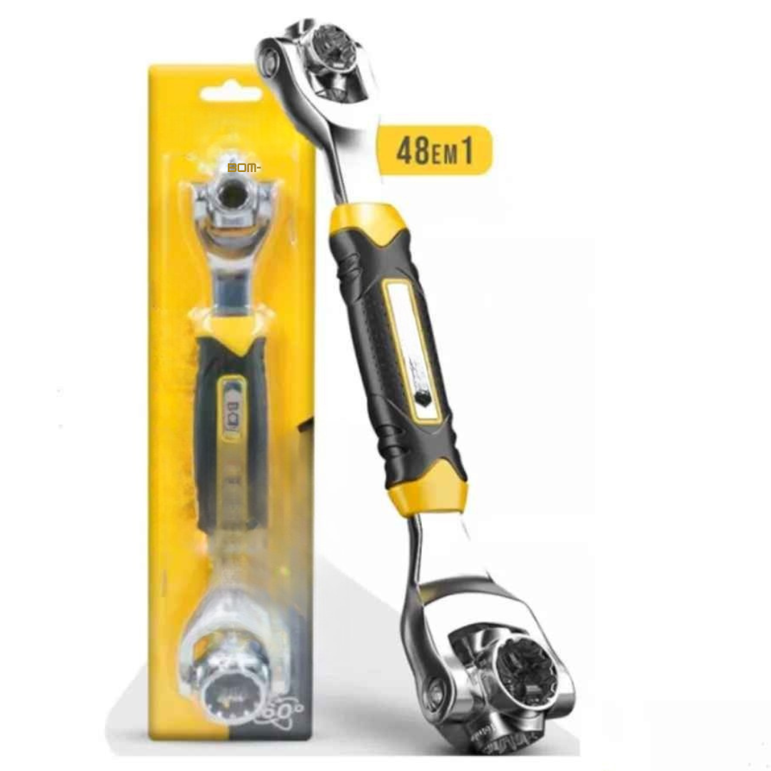 Chave Soquete Catraca Boca Universal 360 Ajustável 48 em 1 - Soquetstar