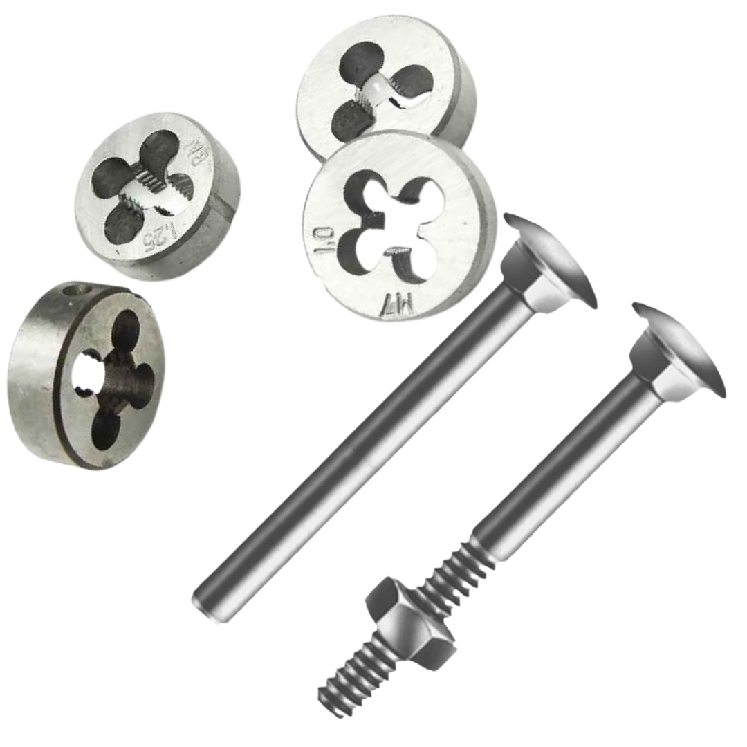 Kit de Machos e Cossinetes Métricos para Roscas - Ironrosk