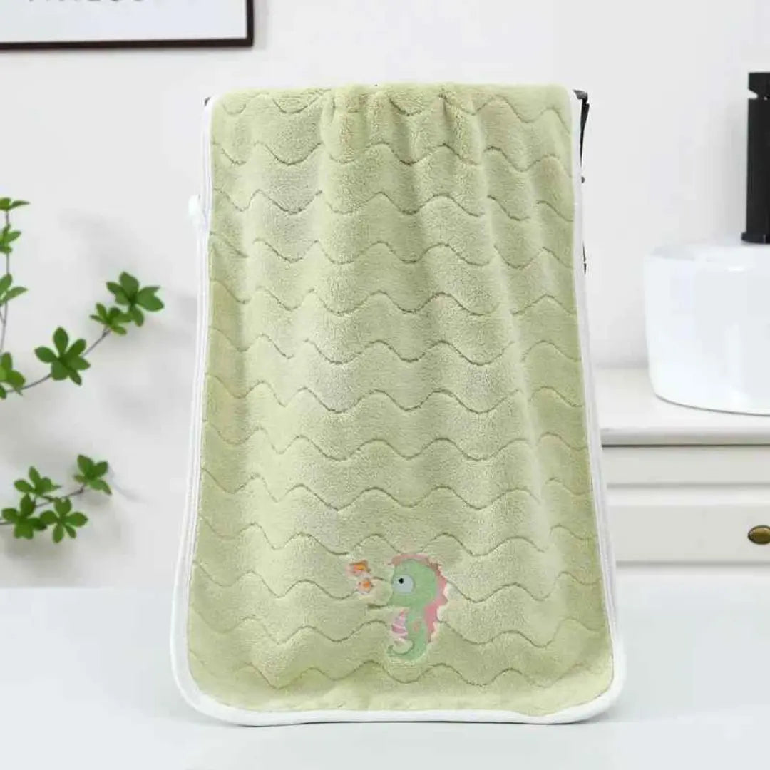 Kit Toalha de Banho em Veludo Coral Macia Absorvente e Confortável 3 Peças - Levi