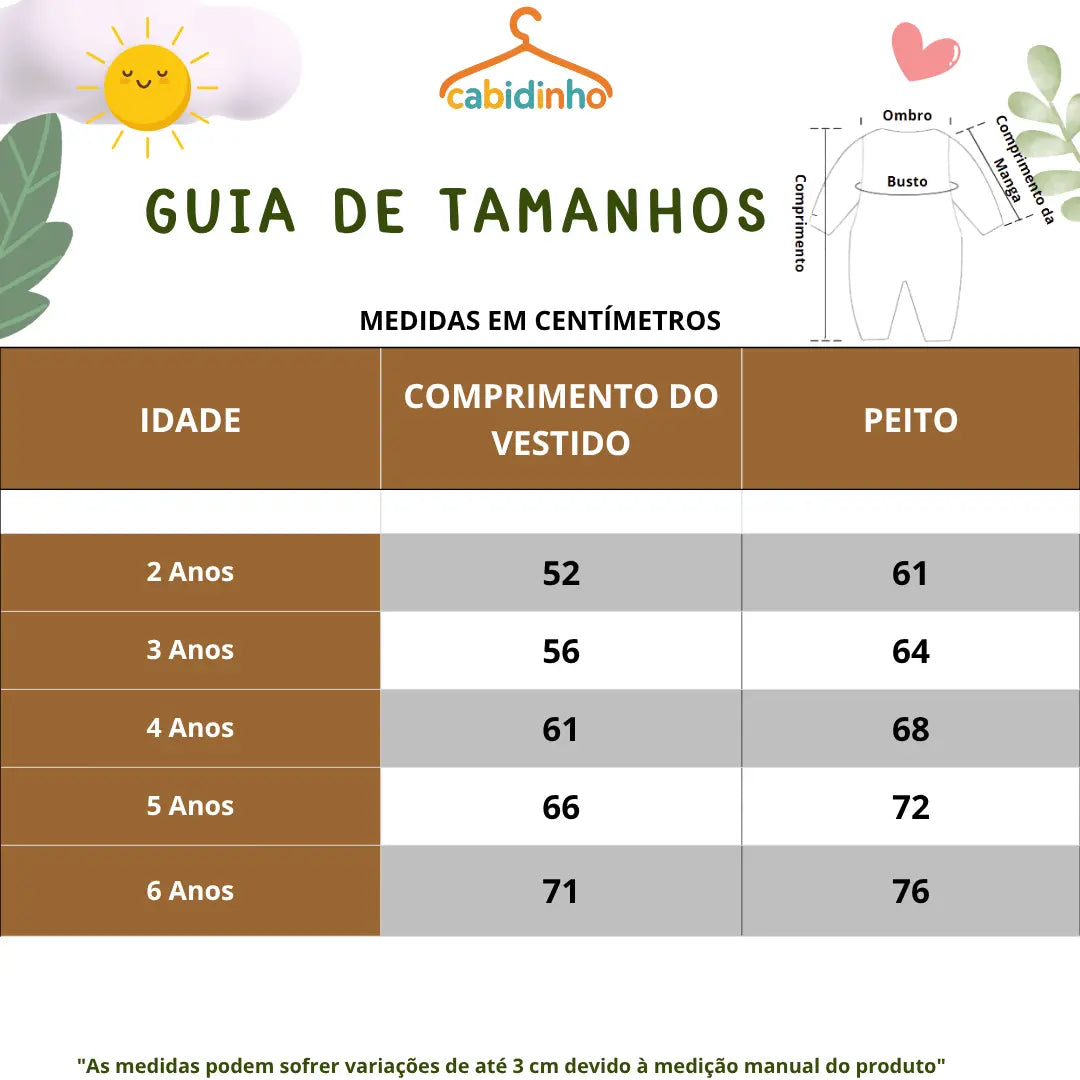 Guia de Tamanhos