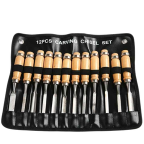 Kit Formão para Madeira 12 Peças  - Clavon